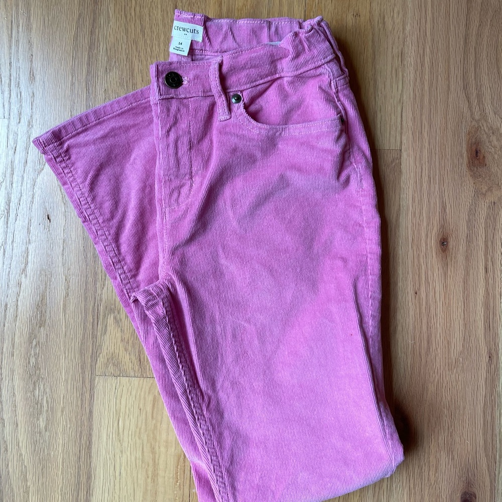 J. Crew Girls' corduroy‎ flare pant in pink